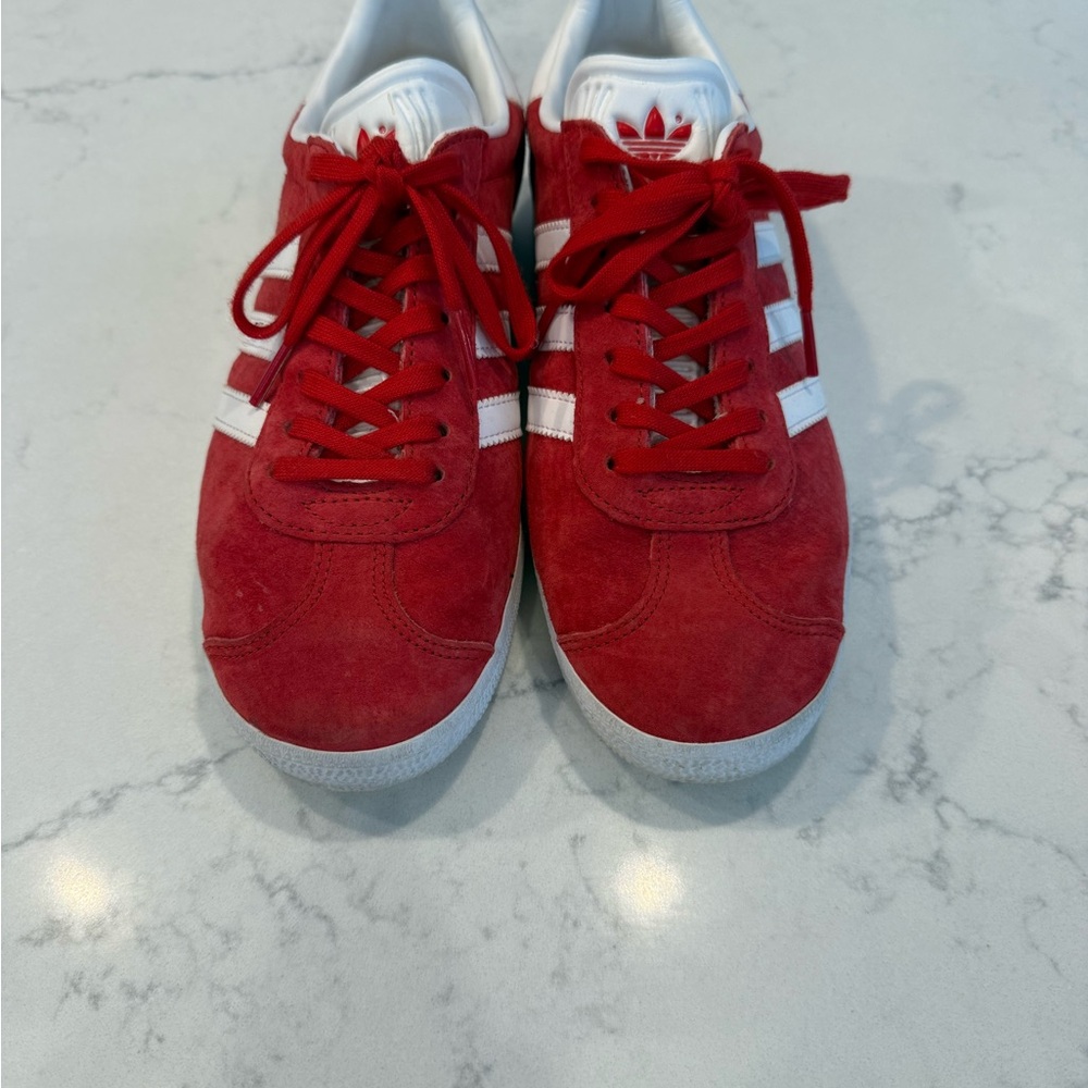Red Adidas Gazelles